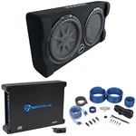 Kicker 48TRTP122 12" 1000W Down Firing Subwoofer Enclosure+amplifier+wires. Fixed Price $438.74.
