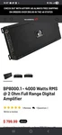 Massive Audio Blade 8000.1 2 Ohm Stable Amplifier. Fixed Price $650.00.
