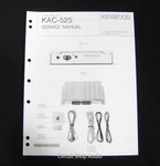Original Kenwood KAC-525 Power Amplifier Service Manual. Fixed Price $11.95.