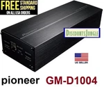 Pioneer GM-D1004 Digital 400 Watt 4-CHANNEL Ultra Compact Car Amplifier. Fixed Price $154.95.