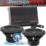 Pkg (2) Precision Power AW10D2 10" Subwoofers + TRAX1.2000D 2000W Bass Amplifier. Fixed Price $269.99.