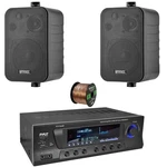 Pyle PT272AUBT Home Audio Usb Receiver, 2X 4" 30W Indoor/outdoor Black Speakers. Fixed Price $205.99.