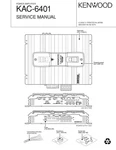 Service Manual Guide For Kenwood KAC-6401. Fixed Price $12.50.