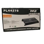 Pyle PLA4278 Channel 2000W Rms Bridgeable Mosfet Amplifier. Fixed Price $85.99.