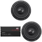 Mtx Audio JH7005 Jackhammer Ch. Amp, (2) W10S4 10" Bass Line Subwoofer Bundle. Fixed Price $449.89.