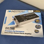 Soundstream ST4.1200D Stealth Series 1200W Class 4-CHANNEL Car Amplifier (new). Fixed Price $130.00.
