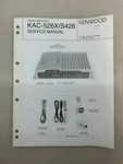 Kenwood KAC-526X S426 Original Service Manual Free Shipping. Fixed Price $14.00.