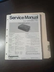 Panasonic CJ-3000 Eu Ec Service Manual Original Repair Book Power Amplifier. Fixed Price $49.99.