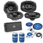 Kicker DSC650 Speakers + 6X9 Nvx Amp W/ Free Install Kit. Fixed Price $415.00.