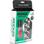 Kicker 47RT8 Nickel Plated 8AWG 5/16' Ring Terminal Pack. Fixed Price $19.99.