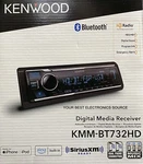 New Kenwood KMM-BT732HD 1-DIN Car Digital Media Receiver W/ Bluetooth, Radio. Fixed Price $189.00.