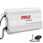 Pyle Auto PLMRMB4CW 4-CHANNEL Marine Amplifier, 200W Rms, Bluetooth, White. Fixed Price $49.99.