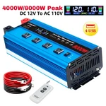 4000W Power Inverter 12V To 120V Pure Sine Wave With Lcd Display Remote Control. Fixed Price $224.99.