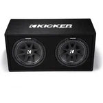 Kicker 43DC122 Dual 12" Vented Sub Enclosure Ohm Rohs Compliant Open Box. Fixed Price $296.99.