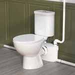 600W Upflush Macerating Toilet System Dual 1/1.6GPF W/ Pump For Basement. Fixed Price $429.99.