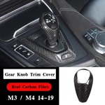 Real Carbon Fiber Interior Gear Box Shift Knob Cover Trim For Bmw M3 F80 M4 F82. Fixed Price $35.98.