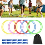 10X Agility Rings Speed Footwork Training Set Soccer Fitness Outdoor Game W/ Bag. Fixed Price $19.98.