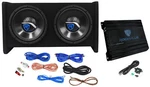 Rockville RV10.2B 1000W Dual 10" Car Subwoofer Enclosure+mono Amplifier+amp Kit. Fixed Price $199.95.
