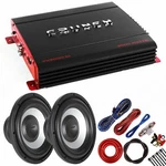 Crunch PX2000.1D Class Watts Amplifier + (2) 12" High Power Sub With Kit. Fixed Price $219.00.