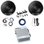2X Pioneer TS-G1620F 6.5" 300W Speakers, Channel Amplifier W/ Harley Wiring. Fixed Price $278.99.