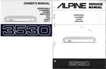 Alpine 3530 Bridgeable 4-CHANNEL Power Amplifier, Service & Owners Manual. Fixed Price $25.00.