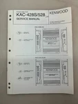Kenwood KAC-428S 528 Original Service Manual Free Shipping. Fixed Price $14.00.