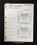 Original Kenwood KAC-828S / 528 Power Amplifier Service Manual. Fixed Price $12.95.