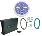 Rockville MS10LW 10" 2400W White Marine/boat Led Subwoofer+mono Amp+wire Kit. Fixed Price $239.90.