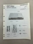 Kenwood KAC-646X Original Service Manual Free Shipping. Fixed Price $14.00.