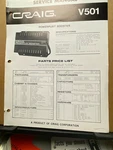 Original Craig Service Manual For The Model Amplifiers Amps Select One. Fixed Price $7.98.