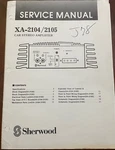 Sherwood XA-2104 XA-2105 Car Stereo Amplifier Original Service Repair Manual. Fixed Price $15.94.