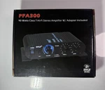New Pyle PFA300 90 Watts Class Hi-fi Stereo Amplifier W/adapter. Fixed Price $29.99.