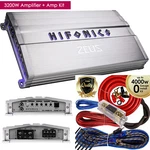 Hifonics Zeus ZG-3200.1D 3200W Mono Subwoofer Car Audio Amplifier + Kit New. Fixed Price $269.99.