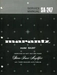 Vintage Marantz Model SA-247 Stereo Power Amplifier Service Manual. Fixed Price $20.00.