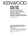 Kenwood KAC-746 Amplifier Owners Instruction Manual. Fixed Price $22.24.