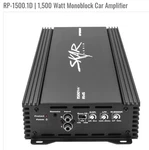 SKARAUDIORP-1500.1D RMS1OHMSTABLE2,300WATTMAX Ch. /2 750-800TESTEDTRU1500W. Fixed Price $165.00.
