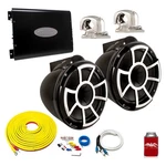 Wet Sounds REV10B-SC Black 10" Towers Arc Audio KS-600.2 Amp With Wiring Kit. Fixed Price $2389.99.
