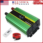 3000W 6000W Pure Sine Wave Power Inverter 12V To 110V W/ 4AC 4USB Remote Control. Fixed Price $119.99.
