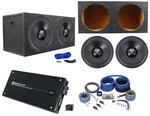 (2) Rockville W15K6D4 V2 15" 8000W Subwoofers+sealed Box+mono Amplifier+amp Kit. Fixed Price $759.80.