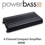 Powerbass Acs 4120 - Channel Compact Amplifier Speaker 480W Bnib. Fixed Price $389.05.