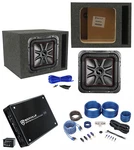 Kicker 45L7R102 10" 1000W Solo-baric Subwoofer+enclosure Box+mono Amplifier. Fixed Price $389.67.