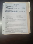 Pioneer GM-222 Service Manual Original Repair Book Bridgeable Power Amplifier. Fixed Price $49.99.