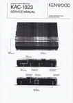 Service Manual For Kenwood KAC-1023. Fixed Price $12.50.