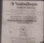 Rockford Fosgate Power 1000BD Mono Car Amplifier 1000W Rms 8809309000-01. Fixed Price $250.00.