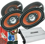 Audiobank 4CH 1000W Competition Amplifier + Elite 6X9" Car Speakers Kit. Fixed Price $179.99.