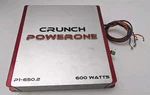 Crunch Powerone 2-CHANNEL 600 Watt Car Stereo Amplifier Tested P1-650.2. Fixed Price $67.97.