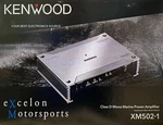 New Kenwood XM502-1 Marine/motorsports Mono 1-CHANNEL Compact Amplifier. Fixed Price $299.00.