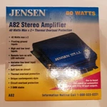 Jensen A82 Stereo Amplifier 40 Watts Max 80 New-in-box. Fixed Price $59.95.
