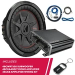 Kicker 48CWRT102 10" Subwoofer & 46CXA4001T Mono Amplifier 46CK8 Kit. Fixed Price $455.94.