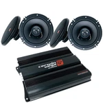 Cerwin Vega CVP1200.4D 1200W 4CH Amp 4) XED62 6.5" 300W Speakers Upgrade. Fixed Price $244.99.